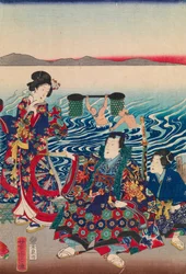 Genji Crossing the Oi River